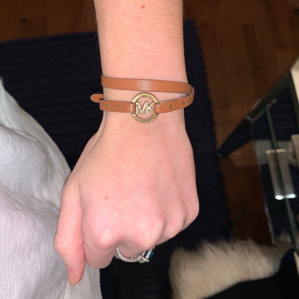 Michael Kors leather wrap bracelet